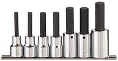 Paramount - 7 Piece 1/2" Drive Inch Hex Bit Socket Set - 1/4 to 5/8" Hex - Apex Tool & Supply