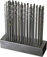 Hertel - 135° Point, Black Oxide Finish, High Speed Steel Aircraft Extension Length Drill Bit Set - Apex Tool & Supply