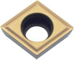 Kyocera - CPGT21.52 Grade TN60 Cermet Turning Insert - Uncoated, 80° Diamond, 1/4" Inscr Circle, 3/32" Thick, 1/32" Corner Radius - Apex Tool & Supply