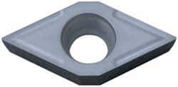 Hertel - DCGT32.51 Grade HP225CR Cermet Turning Insert - TiN Finish, 55° Diamond, 3/8" Inscr Circle, 5/32" Thick, 1/64" Corner Radius - Apex Tool & Supply