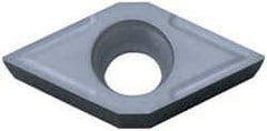 Hertel - DCGT32.51 Grade HP225CR Cermet Turning Insert - TiN Finish, 55° Diamond, 3/8" Inscr Circle, 5/32" Thick, 1/64" Corner Radius - Apex Tool & Supply