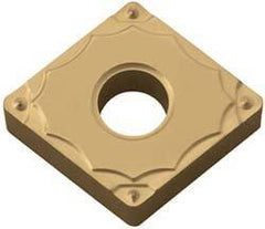 Kyocera - CNMG430.5 GP Grade PV90 Cermet Turning Insert - TiN Finish, 80° Diamond, 1/2" Inscr Circle, 3/16" Thick, 0.0079" Corner Radius - Apex Tool & Supply