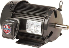 US Motors - 1 hp, TEFC Enclosure, No Thermal Protection, 1740, 1415 RPM, 208-230/460 & 190/380 Volt, 60/50 Hz, Three Phase Premium Efficient Motor - Size 56 Frame, C-Face Mount, 1 Speed, Sealed Ball Bearings, 3.1-3.0/1.5 Full Load Amps, F Class Insulation - Apex Tool & Supply