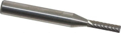 Atrax - 1/8" Cut Diam, 1/4" Shank Diam, Cylinder with End Cut Head Single Cut Burr - Carbide, End Cut End, 5/8" LOC, 2" OAL - Apex Tool & Supply