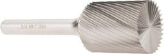 Atrax - 3/4" Cut Diam, 1/4" Shank Diam, Cylinder with End Cut Head Single Cut Burr - Carbide, End Cut End, 1" LOC, 2-3/4" OAL - Apex Tool & Supply