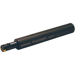 Tool-Flo - Internal Thread, Left Hand Cut, 1" Shank Width x 1" Shank Height Indexable Threading Toolholder - 8" OAL, MLPE 3425 Insert Compatibility, MS-CLHO Toolholder, Series Vee Bottom - Apex Tool & Supply