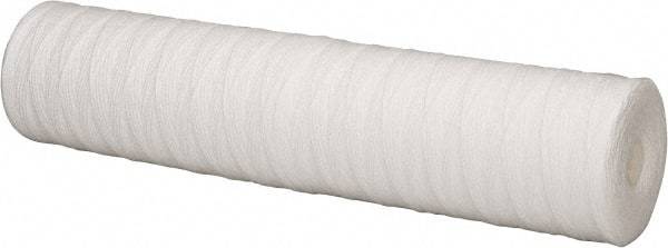 Pentair - 4-1/2" OD, 5µ, Polypropylene String-Wound Cartridge Filter - 20" Long, Reduces Sediments - Apex Tool & Supply