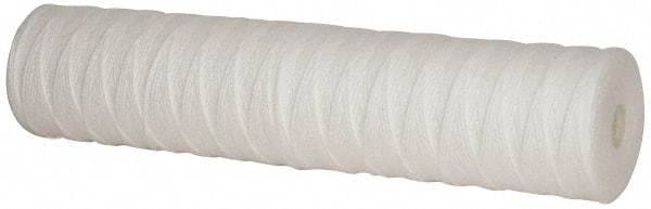 Pentair - 4-1/2" OD, 25µ, Polypropylene String-Wound Cartridge Filter - 20" Long, Reduces Sediments - Apex Tool & Supply