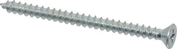 Value Collection - #10 Flat Head Phillips Sheet Metal Screw - Steel, 2-1/2" OAL, Grade 2 - Apex Tool & Supply