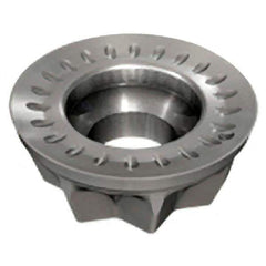 Iscar - RXMT10T3 RM Grade IC950 Carbide Milling Insert - TiAlN Finish, 0.1563" Thick, 10mm Inscribed Circle - Apex Tool & Supply