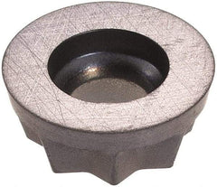 Iscar - RXCW10T3 Grade IC908 Carbide Milling Insert - TiAlN Finish, 0.1563" Thick, 10mm Inscribed Circle - Apex Tool & Supply