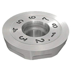 Iscar - RCMW1605 T Grade IC908 Carbide Milling Insert - TiAlN Finish, 0.189" Thick, 16mm Inscribed Circle - Apex Tool & Supply
