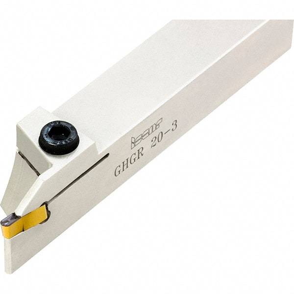 Iscar - External Thread, 0.7874" Max Depth of Cut, 4mm Min Groove Width, 140mm OAL, Right Hand Indexable Grooving Cutoff Toolholder - 25mm Shank Height x 25mm Shank Width, GI.. Insert Style, GHG Toolholder Style, Series Cut Grip - Apex Tool & Supply