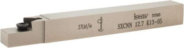 Iscar - XNUW 1305, SXCN External Neutral Indexable Profiling Toolholder - 1/2" Shank Height x 1/2" Shank Width, 4-1/2" Long - Apex Tool & Supply