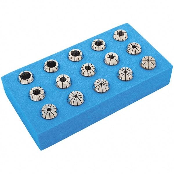 Iscar - 23 Piece, 3mm to 26mm Capacity, ER Collet Set - Increments of 0.0394", Series ER40 - Exact Industrial Supply