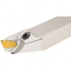 Iscar - External Thread, 1.8mm Min Groove Width, 140mm OAL, Left Hand Indexable Grooving Cutoff Toolholder - 12mm Shank Height x 12mm Shank Width, GF.. Insert Style, SGF Toolholder Style, Series Self-Grip - Apex Tool & Supply