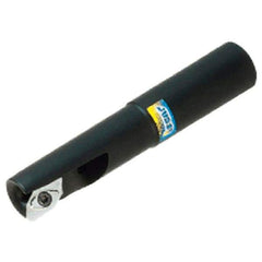 Iscar - 1" Cut Diam, 0.622" Max Depth of Cut, 1" Shank Diam, 5" OAL, Indexable Square Shoulder End Mill - Cylindrical Shank, 90° Lead Angle, Through Coolant, Series Helialu - Apex Tool & Supply