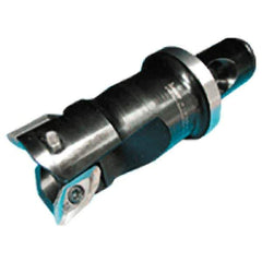 Iscar - 1-1/4" Cut Diam, 0.622" Max Depth of Cut, 3.81" OAL, Indexable Square Shoulder End Mill - HM90 APCR 1605.. Inserts, CF4 Modular Connection, 90° Lead Angle, Through Coolant, Series ClickFit, Helialu - Apex Tool & Supply