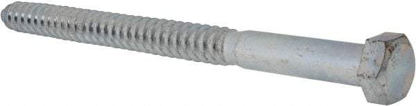 Value Collection - 3/4" Screw, 10" Length Under Head, Steel, Hex Head Lag Screw - Zinc Plated, Grade 2 - Apex Tool & Supply
