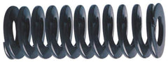Associated Spring Raymond - 5/8" Hole Diam, 11/32" Rod Diam, 12" Free Length, Green Die Spring - 135 Lb Max Deflection, 3" Max Deflection, Extra Heavy Duty, Chromium Alloy Steel - Apex Tool & Supply