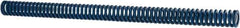 Associated Spring Raymond - 1/2" Hole Diam, 9/32" Rod Diam, 7-1/2" Free Length, Blue Die Spring - 45 Lb Max Deflection, 3.75" Max Deflection, Medium Duty, Chromium Alloy Steel - Apex Tool & Supply