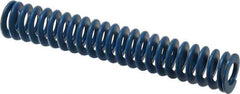 Associated Spring Raymond - 3/4" Hole Diam, 3/8" Rod Diam, 4-1/2" Free Length, Blue Die Spring - 144 Lb Max Deflection, 2.25" Max Deflection, Medium Duty, Chromium Alloy Steel - Apex Tool & Supply