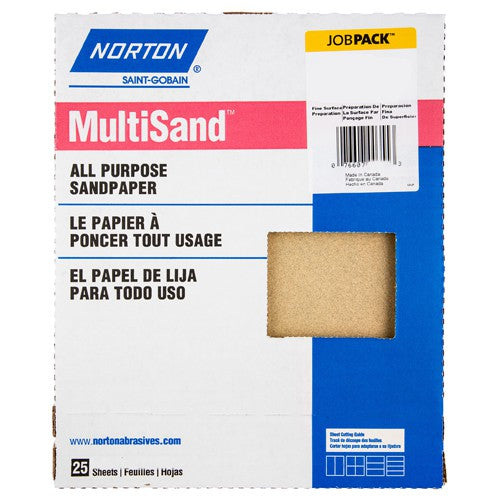 11″ × 9″ Multisand Paper Sheet 180 Grit Fine Aluminum Oxide - Apex Tool & Supply