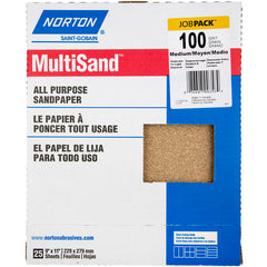 11″ × 9″ Multisand Paper Sheet 100 Grit Medium Aluminum Oxide - Apex Tool & Supply