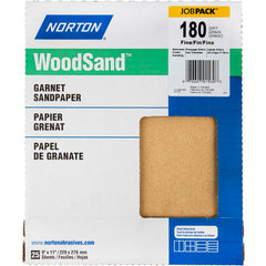 11″ × 9″ Woodsand A511 Paper Sheet 180 Grit Fine Garnet - Apex Tool & Supply