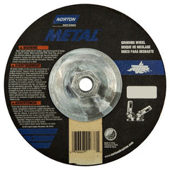 ‎7″ × 1/8″ × 5/8″-11 Norton Metal Non-Woven Depressed Center Wheel Type 27 Aluminum Oxide - Apex Tool & Supply