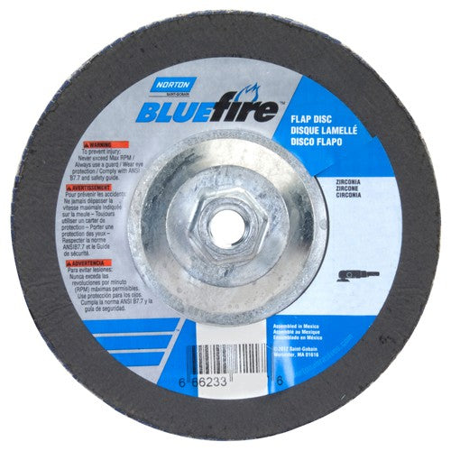 7″ × 1/4″ × 5/8″ 20X High Performance Flap Disc Type 29 40 Grit - Apex Tool & Supply
