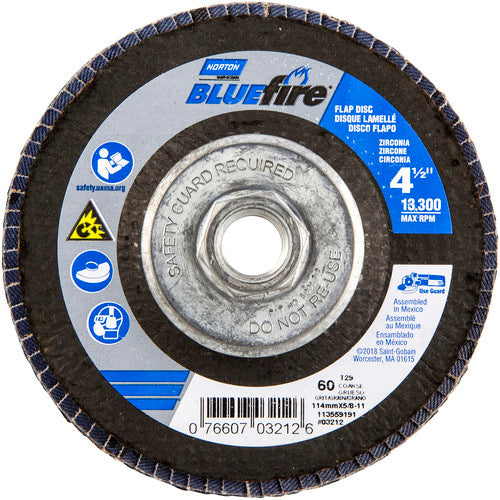 ‎4-1/2″ × 1/4″ × 5/8″-11 20X High Performance Flap Disc Type 29 Conical 60 Grit - Apex Tool & Supply