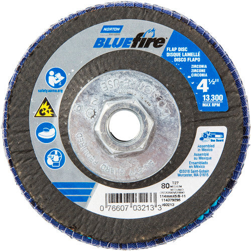 ‎4-1/2″ × 1/4″ × 5/8″-11 20X High Performance Flap Disc Type 29 Conical 80 Grit - Apex Tool & Supply