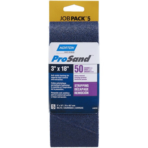 3″ × 18″ 3X High Performance Portable Belt 50 Grit Zirconia Alumina - Apex Tool & Supply