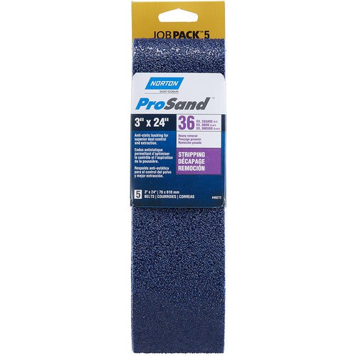 3″ × 24″ NorZon R811 Portable Belt 36 Grit Zirconia Alumina - Apex Tool & Supply