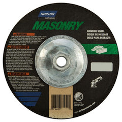 ‎7″ × 1/4″ × 5/8″-11 Non-Woven Depressed Center Wheel Type 27 24 Grit Silicon Carbide - Apex Tool & Supply