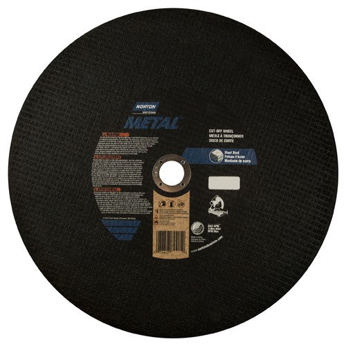 14″ × 7/64″ × 1″ Metal Chopsaw Cut-Off Wheel Type 01 Straight 36 Grit Aluminum Oxide - Apex Tool & Supply