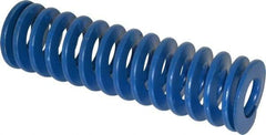 Associated Spring Raymond - 2" Hole Diam, 1" Rod Diam, 7" Free Length, Blue Die Spring - 1092 Lb Max Deflection, 3.5" Max Deflection, Medium Duty, Chromium Alloy Steel - Apex Tool & Supply