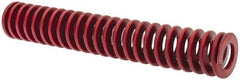 Associated Spring Raymond - 1" Hole Diam, 1/2" Rod Diam, 6" Free Length, Red Die Spring - 266.4 Lb Max Deflection, 2.22" Max Deflection, Medium Heavy Duty, Chromium Alloy Steel - Apex Tool & Supply