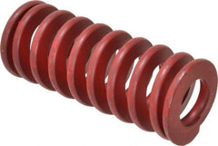 Associated Spring Raymond - 1-1/4" Hole Diam, 5/8" Rod Diam, 3" Free Length, Red Die Spring - 568.3 Lb Max Deflection, 1.11" Max Deflection, Medium Heavy Duty, Chromium Alloy Steel - Apex Tool & Supply