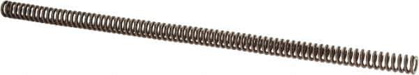 Associated Spring Raymond - 1/2" Hole Diam, 9/32" Rod Diam, 12" Free Length, Gold Die Spring - 57.6 Lb Max Deflection, 3.6" Max Deflection, Heavy Duty, Chromium Alloy Steel - Apex Tool & Supply