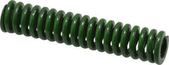 Associated Spring Raymond - 3/8" Hole Diam, 3/16" Rod Diam, 1-3/4" Free Length, Green Die Spring - 50.3 Lb Max Deflection, 0.44" Max Deflection, Extra Heavy Duty, Chromium Alloy Steel - Apex Tool & Supply