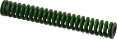 Associated Spring Raymond - 3/8" Hole Diam, 3/16" Rod Diam, 2-1/2" Free Length, Green Die Spring - 43.8 Lb Max Deflection, 0.63" Max Deflection, Extra Heavy Duty, Chromium Alloy Steel - Apex Tool & Supply