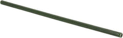 Associated Spring Raymond - 3/8" Hole Diam, 3/16" Rod Diam, 12" Free Length, Green Die Spring - 45 Lb Max Deflection, 3" Max Deflection, Extra Heavy Duty, Chromium Alloy Steel - Apex Tool & Supply