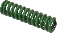 Associated Spring Raymond - 1/2" Hole Diam, 9/32" Rod Diam, 1-3/4" Free Length, Green Die Spring - 74.4 Lb Max Deflection, 0.44" Max Deflection, Extra Heavy Duty, Chromium Alloy Steel - Apex Tool & Supply