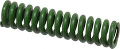 Associated Spring Raymond - 1/2" Hole Diam, 9/32" Rod Diam, 2" Free Length, Green Die Spring - 70 Lb Max Deflection, 0.5" Max Deflection, Extra Heavy Duty, Chromium Alloy Steel - Apex Tool & Supply