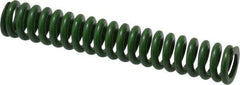 Associated Spring Raymond - 1/2" Hole Diam, 9/32" Rod Diam, 3" Free Length, Green Die Spring - 67.5 Lb Max Deflection, 0.75" Max Deflection, Extra Heavy Duty, Chromium Alloy Steel - Apex Tool & Supply