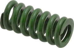 Associated Spring Raymond - 5/8" Hole Diam, 11/32" Rod Diam, 1-1/4" Free Length, Green Die Spring - 146.9 Lb Max Deflection, 0.31" Max Deflection, Extra Heavy Duty, Chromium Alloy Steel - Apex Tool & Supply