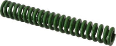 Associated Spring Raymond - 5/8" Hole Diam, 11/32" Rod Diam, 4" Free Length, Green Die Spring - 135 Lb Max Deflection, 1" Max Deflection, Extra Heavy Duty, Chromium Alloy Steel - Apex Tool & Supply