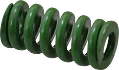 Associated Spring Raymond - 3/4" Hole Diam, 3/8" Rod Diam, 1-1/2" Free Length, Green Die Spring - 333.8 Lb Max Deflection, 0.38" Max Deflection, Extra Heavy Duty, Chromium Alloy Steel - Apex Tool & Supply